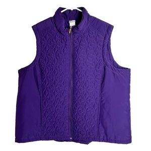 Just My Size - Purple Zip Up Vest - Sz. 1X‎